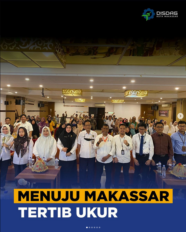 Dinas Perdagangan (Disdag) Kota Makassar, menggelar sosialisasi pengawasan dan penyuluhan metrologi legal.